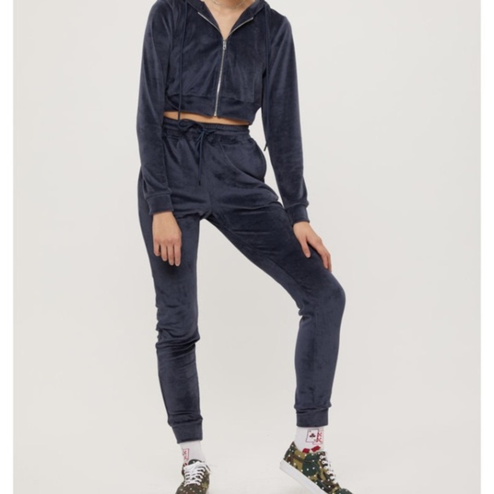 Danielle Guizio Velour track suit